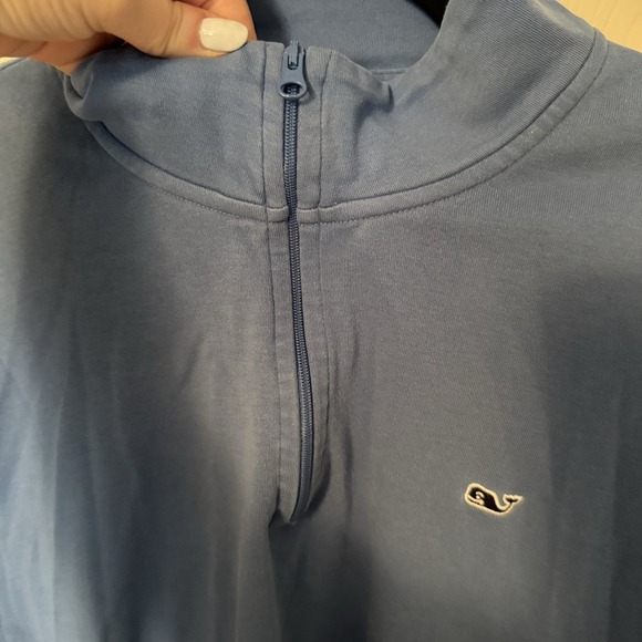 Vineyard Vines 1/4 Zip Pullover Sweater Size XL Blue Whale Embroidered Golf - Picture 2 of 8